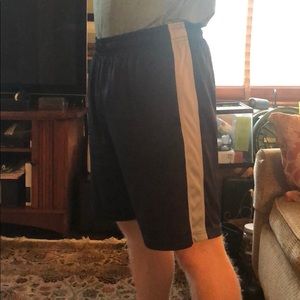 Navy blue gym shorts